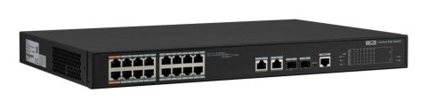 BCS BCS-L-SP1602G-2SFP-M(II) Zarządzany Obsługa PoE 1U Czarny