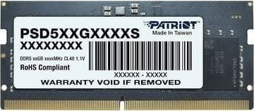 Pamięć PATRIOT (SODIMM/DDR5/8 GB/5600MHz/46 CLCL/SINGLE)