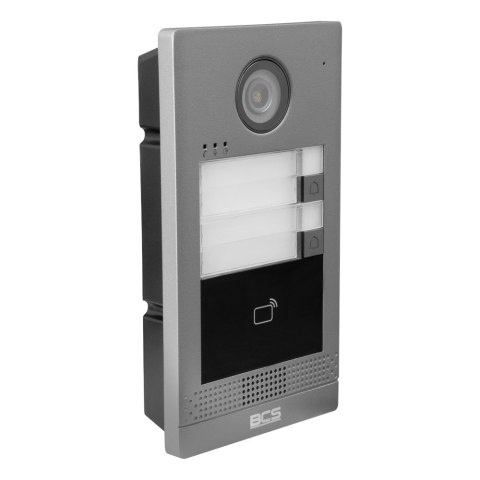 BCS BCS-P-PAN2001G wideodomofon 2 MP Srebrny, Czarny
