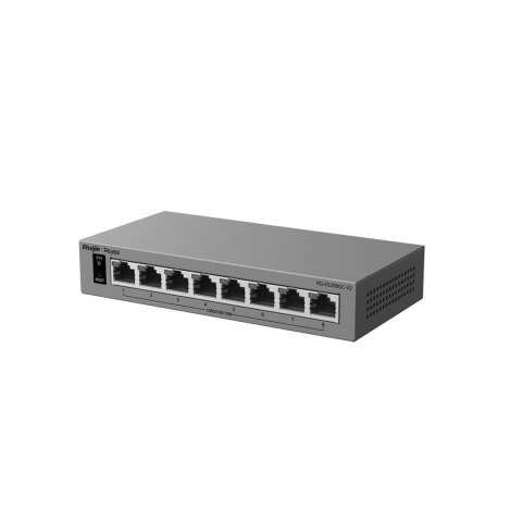 Ruijie Networks RG-ES208GC-V2 przełącznik sieciowy Zarządzany L2 Gigabit Ethernet (10/100/1000) Szary