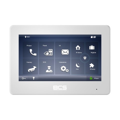 BCS BCS-MON7600W-2 wideodomofon 17,8 cm (7") Biały