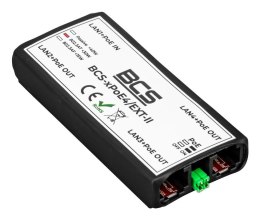BCS BCS-xPoE4/EXT-II Wzmacniacz sieciowy Czarny 100 Mbit/s