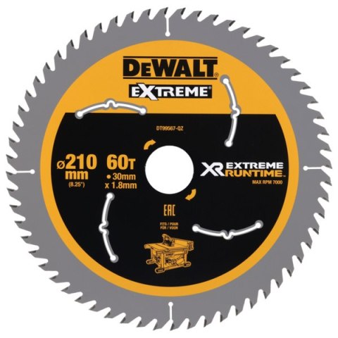 DEWALT Tarcza Xr 210Mm X 30Mm 60T Csb