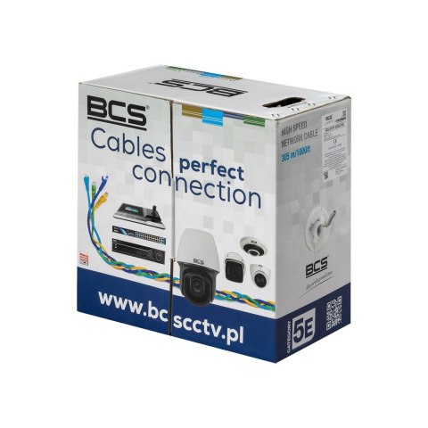 BCS BCS-U/UTP-CAT5E-PVC kabel sieciowy Szary 305 m U/UTP (UTP) Okrągły