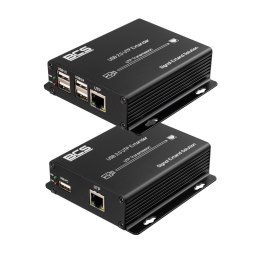 BCS BCS-UTP-4USB-SET(2) przedłużacz AV Nadajnik i odbiornik AV Czarny