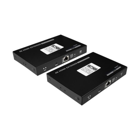 BCS BCS-UTP-KVM-4K(2) przedłużacz AV Nadajnik i odbiornik AV Czarny