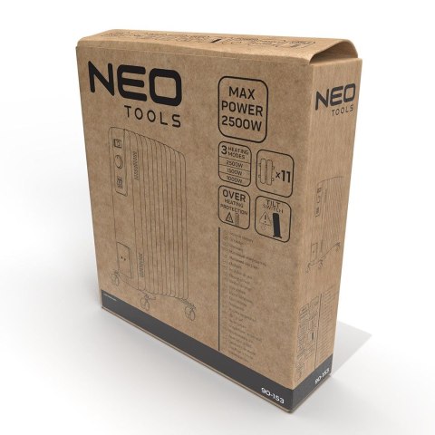 Grzejnik olejowy 2500W 11 żeber NEO Tools