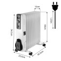 Grzejnik olejowy 2500W 11 żeber NEO Tools