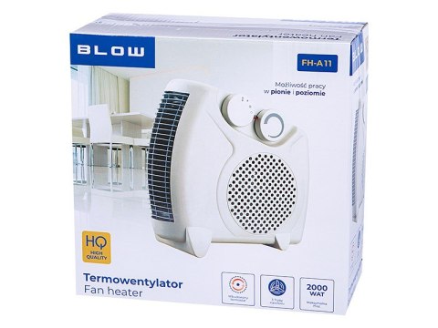 BLOW TERMOWENTYLATOR 2000W FH-A11 FARELKA BIAŁA PION POZIOM