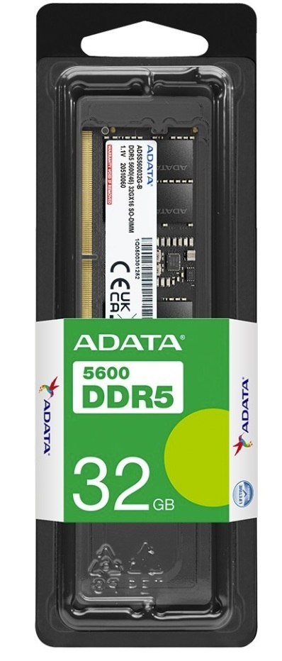 Pamięć ADATA (SODIMM/DDR5/32 GB/5600MHz/1.1V/46 CLCL/SINGLE)