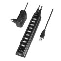 LogiLink UA0096 huby i koncentratory 480 Mbit/s Czarny