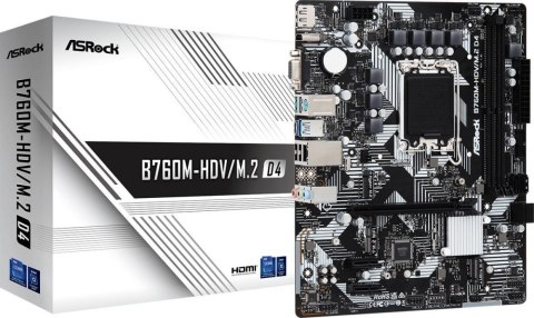 Płyta główna ASROCK B760M-HDV/M.2 D4 (Socket 1700 /micro ATX)