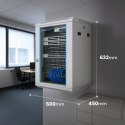 EXTRALINK SZAFA RACK WISZĄCA 12U 600X450 SZARA