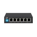Extralink Switch PoE KRIOS 4x Gigabit PoE/PoE+, 2x RJ45 Uplink Gigabit, 60W