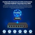 Extralink Switch PoE PERSES 8x Gigabit PoE/PoE+, 2x RJ45 Uplink Gigabit, 96W