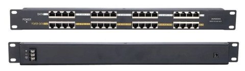 Extralink PoE Injector 16 Portowy 16x 100Mb/s RJ45, Obudowa Rack