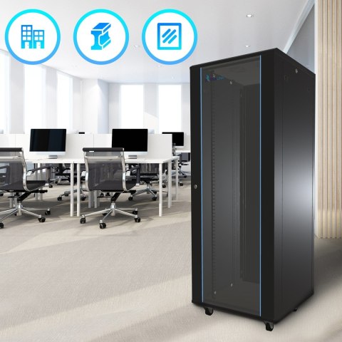 EXTRALILNK SZAFA STOJĄCA RACK 19" 32U 600X600 BK