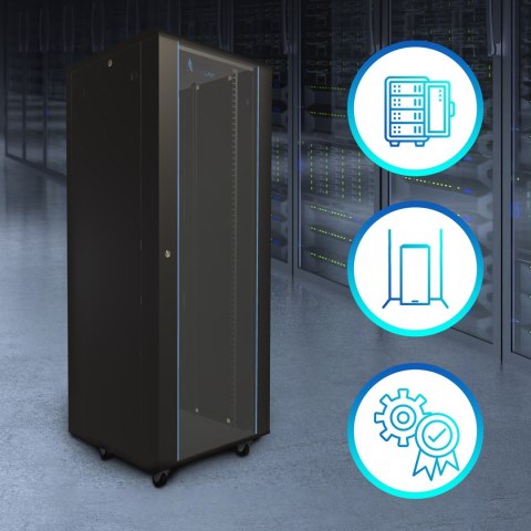 EXTRALILNK SZAFA STOJĄCA RACK 19" 32U 600X600 BK