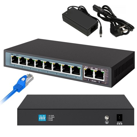 EXTRALINK PERSES 8X EX-SG1008PE GIGABIT POE SWITCH