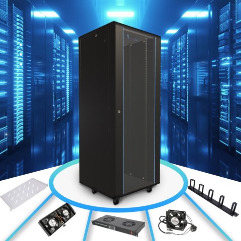 EXTRALINK SZAFA RACK STOJĄCA 37U 600X1000 CZARNA