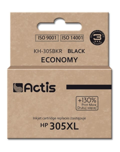 Actis KH-305BKR Tusz (zamiennik do HP 305XL 3YM62A; Standard; 20 ml; czarny)