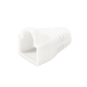 LogiLink Wtyki RJ45 CAT.6 z osłoną, 100szt. ekranowane, biały