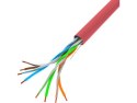 Lanberg Kabel UTP Kat.5E CU 305 m drut FLUKE LCU5-12CU-0305-R czerwony