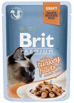 Brit Cat Pouch Gravy Fillets with Turkey 85g