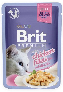 Brit Cat Pouch Jelly Fillets with Chicken 85g
