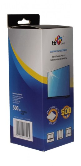 TB Clean Zestaw płyn do TV 500 ml + mikrofibra