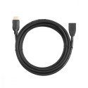 TB Kabel HDMI v2.0 F-M pozłacany 3m przedłużacz