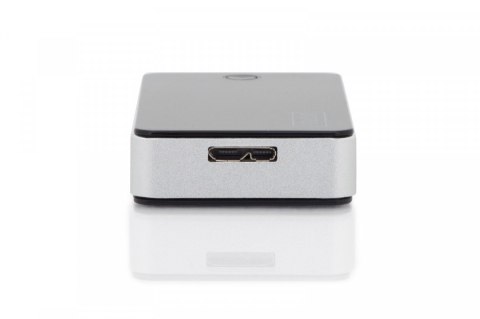 Digitus Czytnik kart 5-portowy USB 3.0 SuperSpeed, All-in-one, Czarno-srebrny