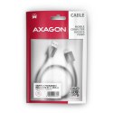AXAGON BUMM3-AM10AB Kabel Micro-B USB USB-A 3.2 Gen 1, 1m, 3A, ALU, PVC Czarny