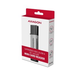 AXAGON CRE-DAC Czytnik kart zewnętrzny USB3.2 Gen 1 Type-C + Type-A SD/microSD