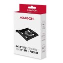 AXAGON RHD-P25 Ramka metalowa do montażu 2x 2.5" HDD w pozycji 3.5" lub pozycji PCI Czarna