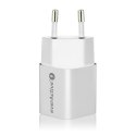 EverActive Ładowarka USB/USB-C QC3.0 30W technologia GaN Biała