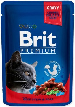 Brit Cat Pouches BEEF STEW&PEAS 100g