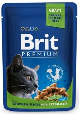 Brit Cat Pouches Chicken SLICES FOR Sterilised 100g