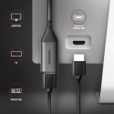 AXAGON RVC-HI2M Adapter aktywny USB-C -> HDMI 2.0 4K/60Hz Aluminum, 25cm kabel