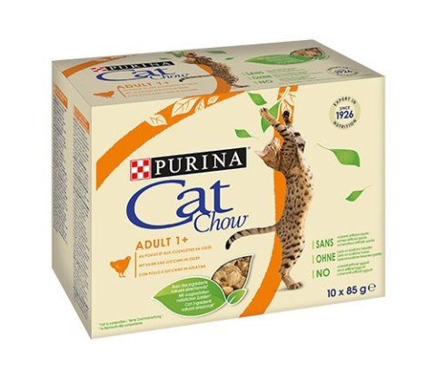 PURINA Cat Chow Kurczak, cukinia - mokra karma dla kota - 10x85 g