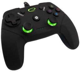 Gamepad Esperanza Vanquisher EGG110K (PC, PS3; kolor czarny, kolor zielony)