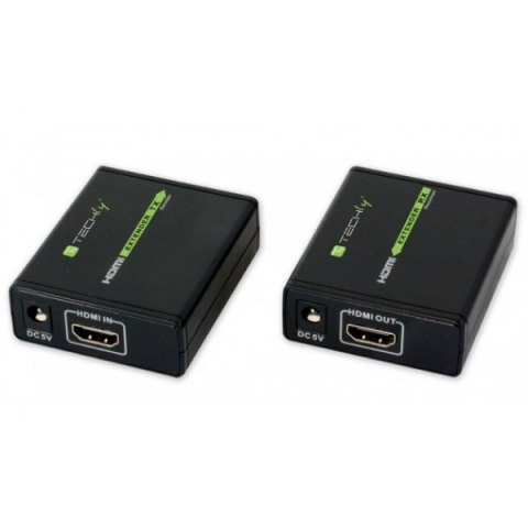 Techly Extender HDMI po skrętce Cat.6/6a/7, do 60m, FullHD 3D, czarny