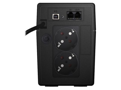 PowerWalker Zasilacz awaryjny line-interactive 850VA 2X SCHUKO OUT, RJ11 IN/ OUT, USB, LCD