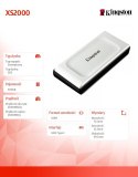 Kingston Dysk SSD XS2000 500GB USB3.2 Gen2.2 Zewnętrzny