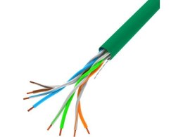 Lanberg Kabel LAN UTP 100Mb/s 305m drut cca zielony